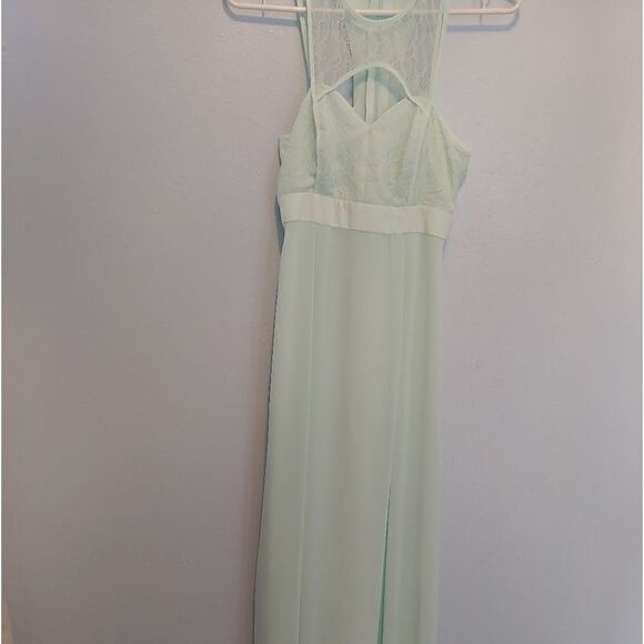 BCBGeneration floor length maxi evening gown Mint green (Mink) Size 0 - Picture 1 of 7